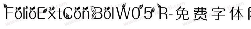 FolioExtConBol W05 R字体转换